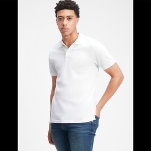 GAP Men White Polo Cotton Shirt Size Small